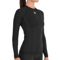 Kvinner termisk t-skjorte Sportful 2nd Skin W Tee Long Sleeve svart